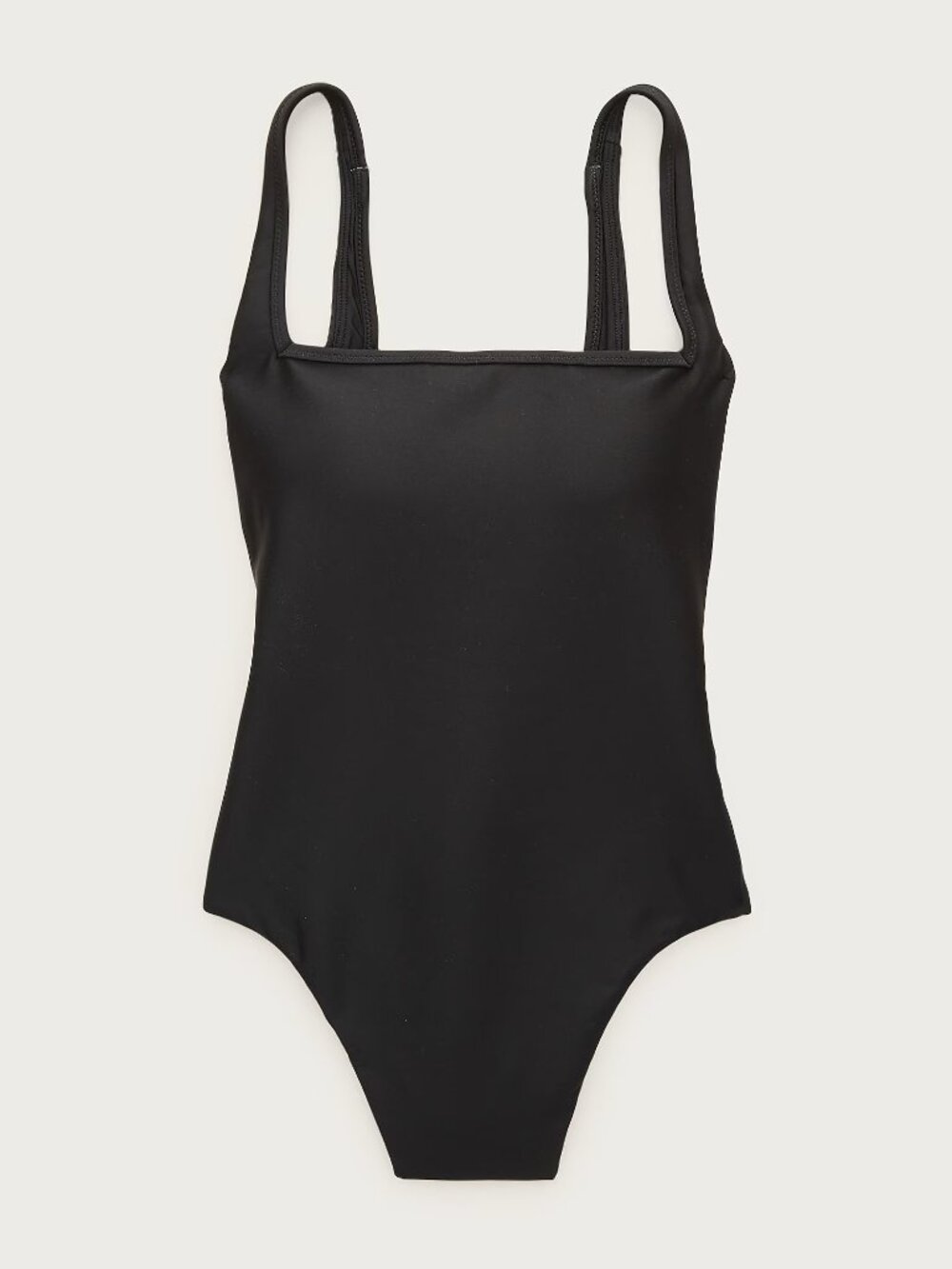 J.Crew Black Squareneck one-piece in Classic Sculpt NWT 12